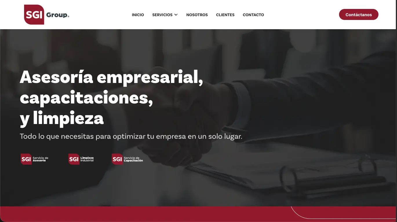 SGI Group — site screenshot